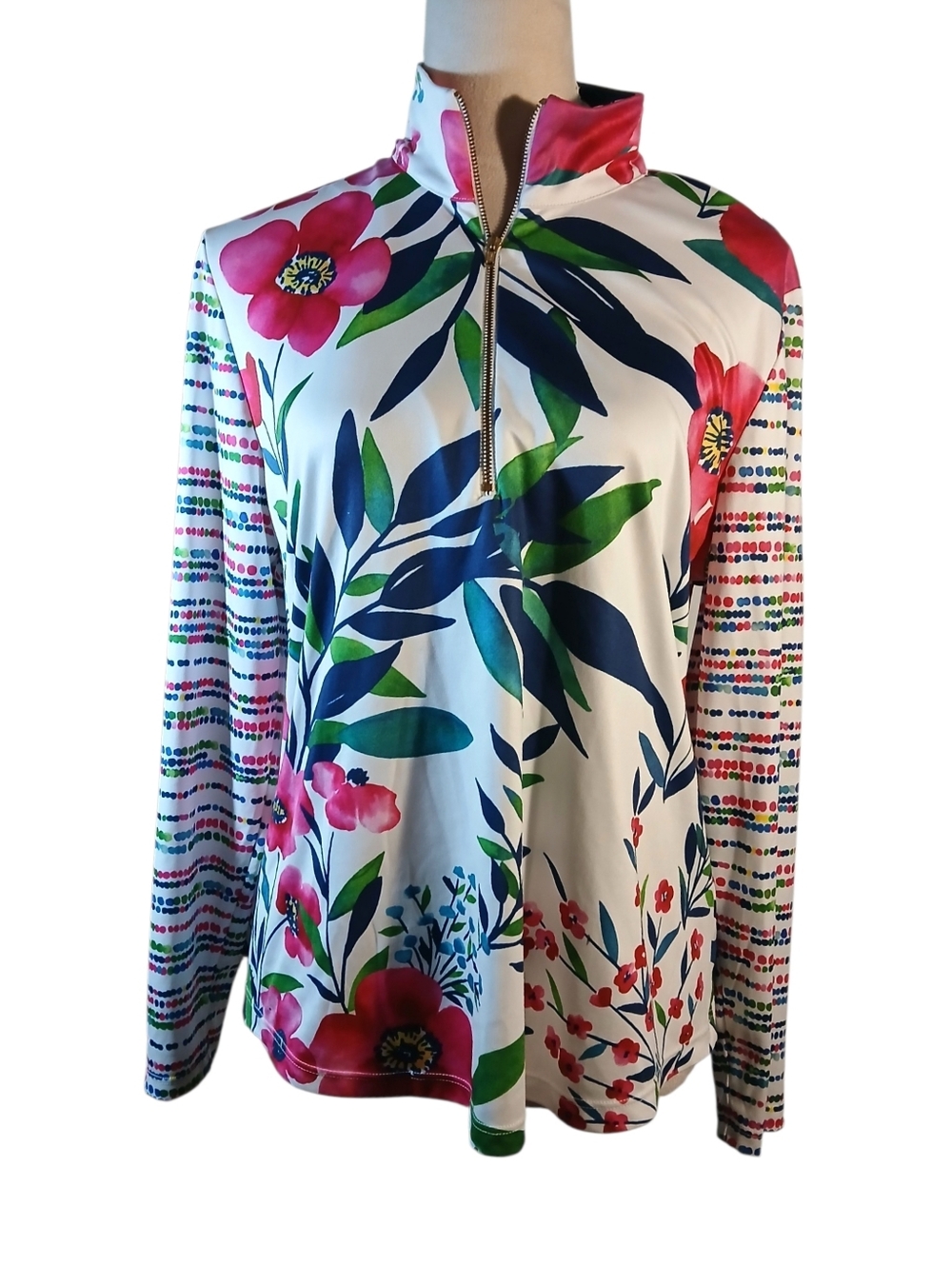 UPF 50+ Rash Guard 1/4 Zip-Up